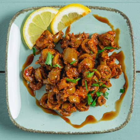 Olivensalat (Oliven/Karotten/Walnuss/Paprika)